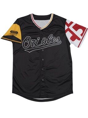 Orioles Jersey with Maryland Flag Sleeves - Size XL